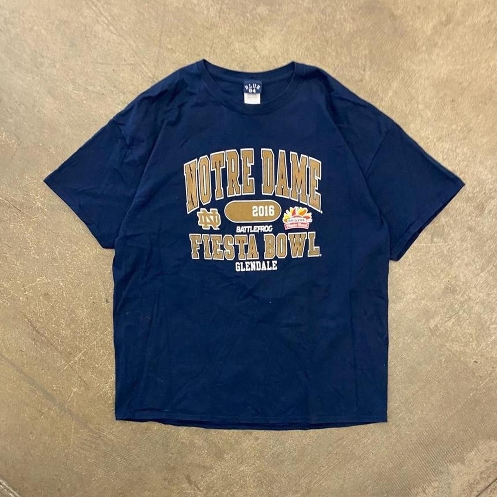Vintage Notre Dame Fighting Irish 2015 Fiesta Bowl College Football Shirt XXL